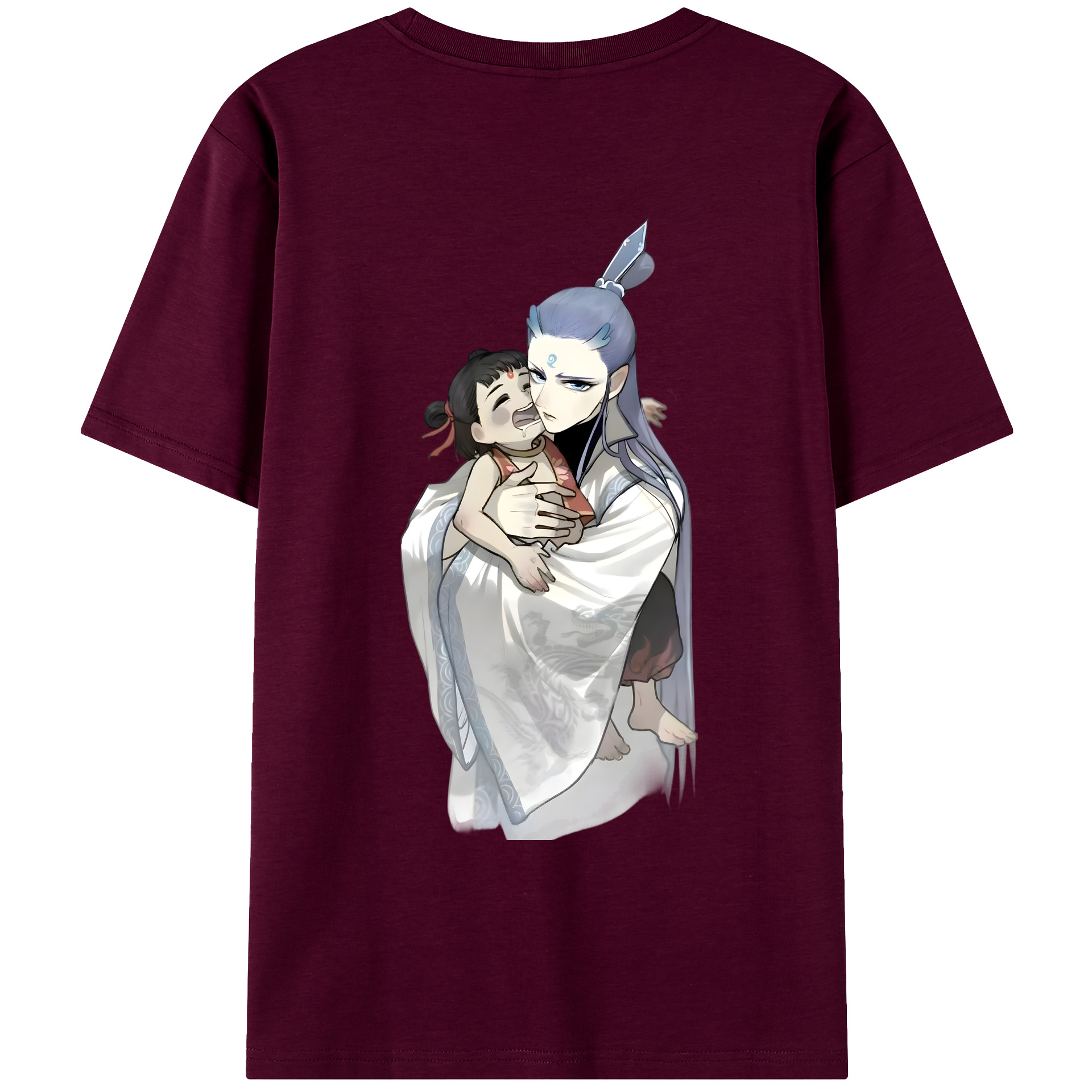 （画像用） Ne Zha 2 ナタ 魔童の大暴れ レディース半袖Tシャツ(バックプリント)